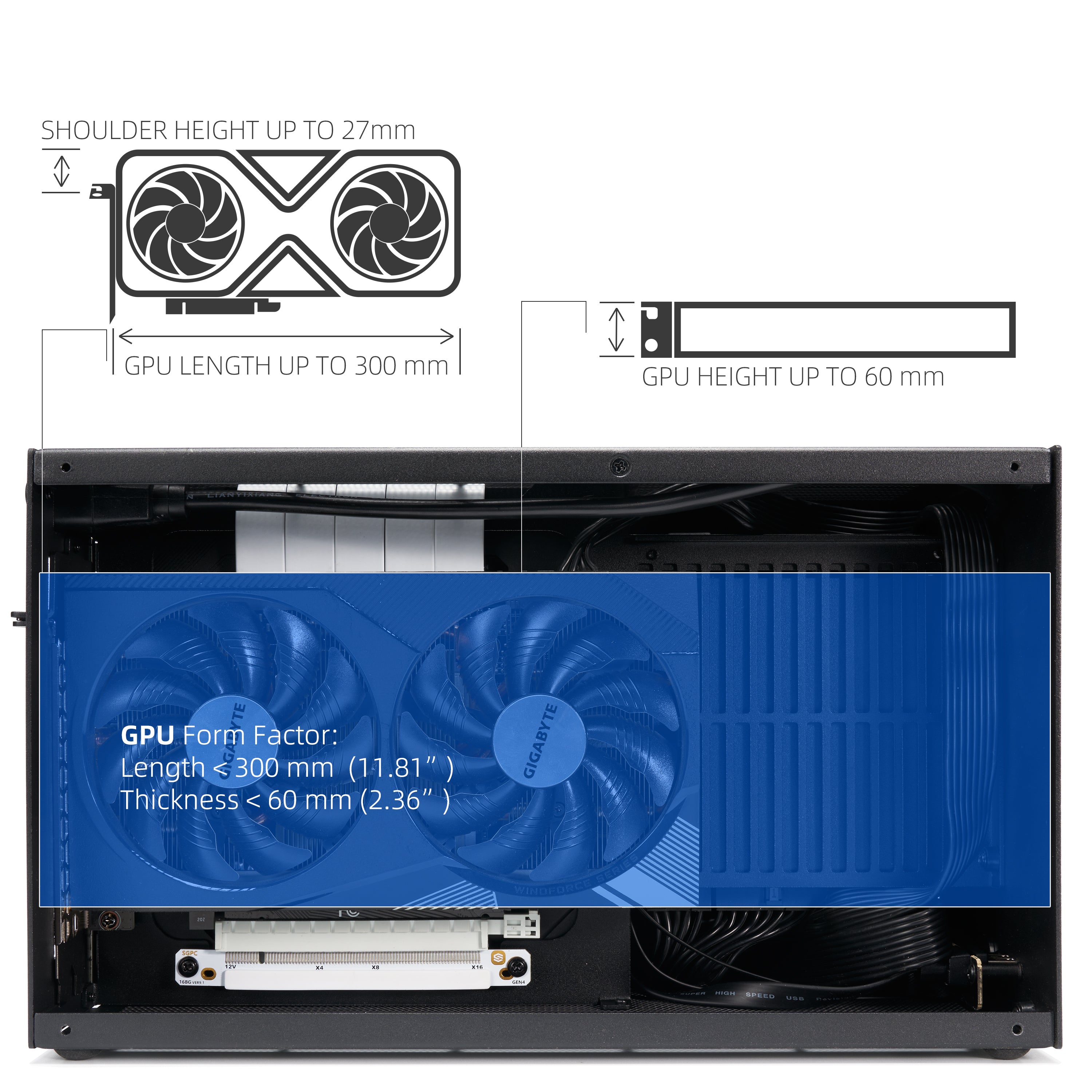 SGPC Itx Mini Case - K49BL(Steel)