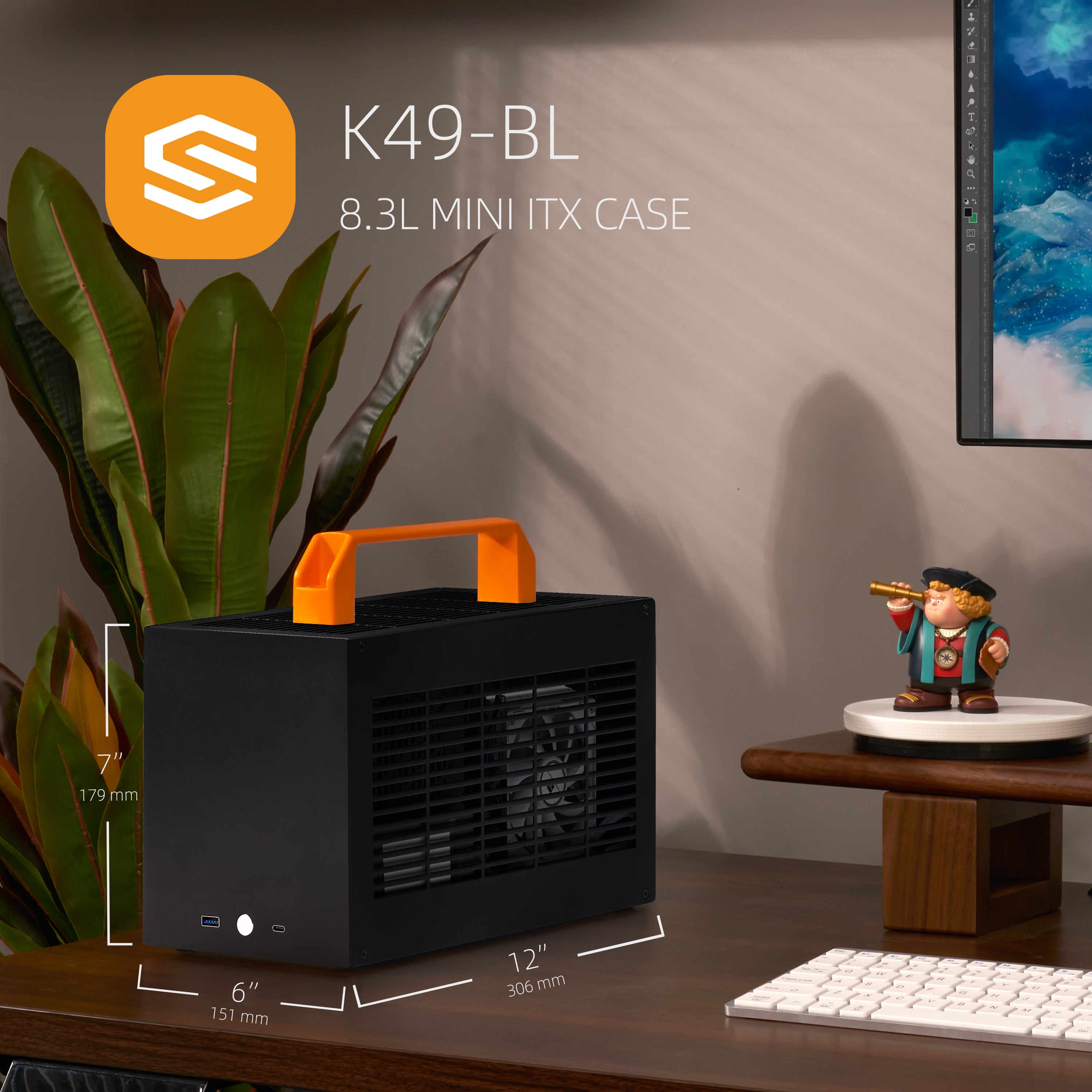 SGPC Itx Mini Case - K49BL(Steel)