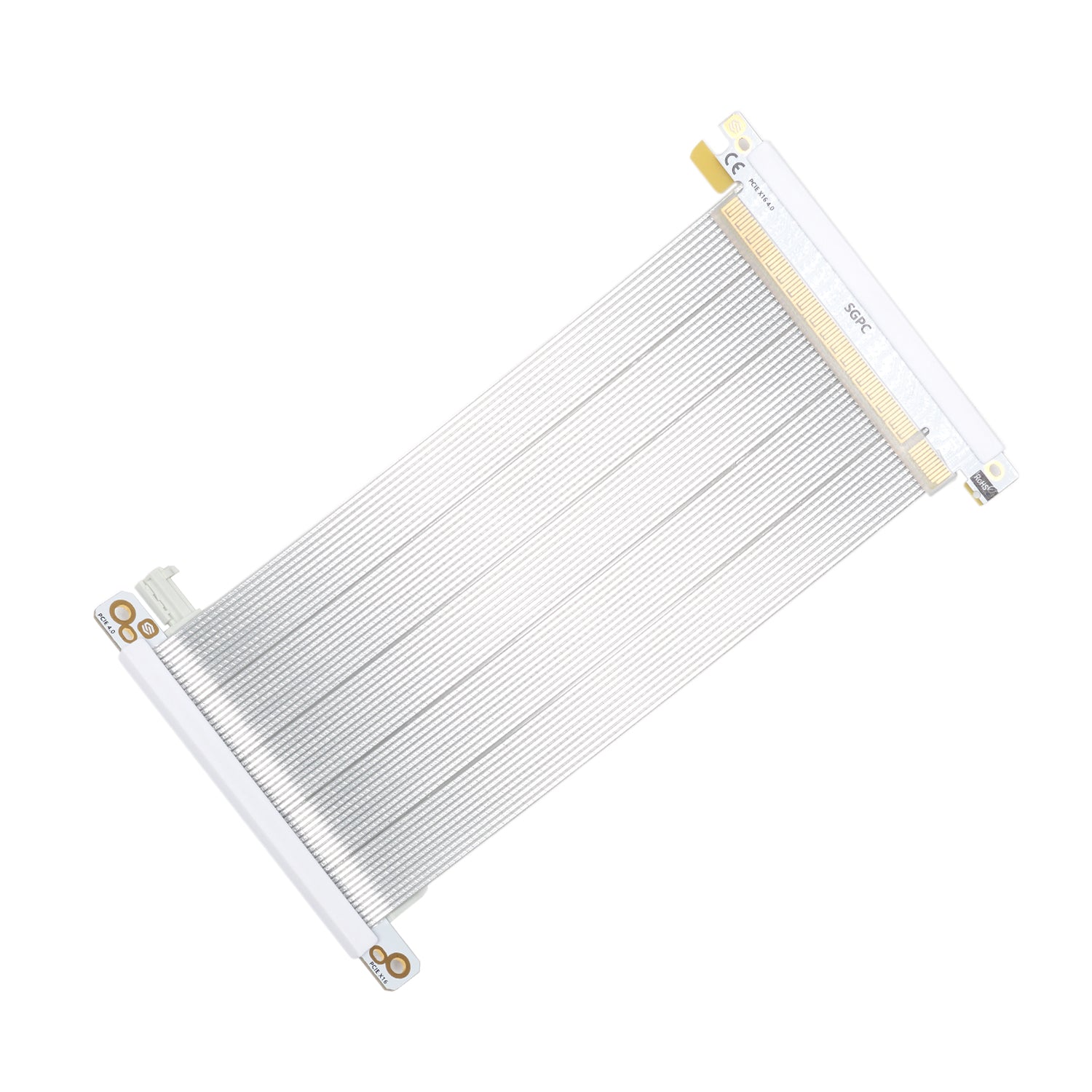 Silver PCIe 4.0 x16 Riser Cable - Compatible with K39/K49/K59/K39PRO/K49PRO Cases